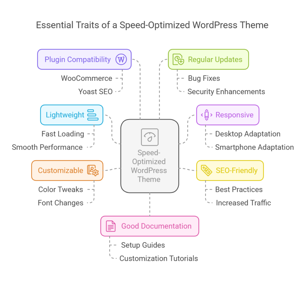 Checklist for Choosing a Speed-Optimized WordPress Theme - visual selection